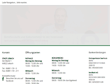 Tablet Screenshot of lebach.de